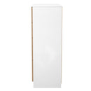 Java 4 Drawer Deep Chest in Slatted Effect / White - Ready Assembled