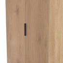 Alaska Ready Assembled 2 Door Wardrobe in Slat Effect & Nebraska Oak