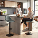 HOMCOM Bar Stools Set Of 2, Modern Swivel Barstools For Dining Room, Green