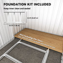 Outsunny 5ft x 4.3ft Outdoor Metal Storage Shed with Sliding Door Sloped Roof