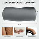 HOMCOM PU Leather Office Chair With Spring Padding, Swivel Wheels, Charcoal Grey