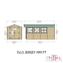 Jersey 7 X 13 Shiplap Apex Shed