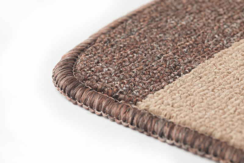 Jersey - Contrast Stripe 2pc Bath set in Taupe