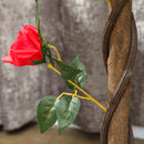 Outsunny Set Of 2 90cm Artificial Rose Tree, Fake Decorative Plant