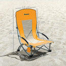Outsunny Set Of 2 Folding Beach Chair, Camping Chair With Carry Bag