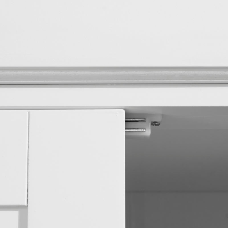 Storage Cabinet Cupboard Drawer Kitchen Pantry Home Organizer Furniture - White