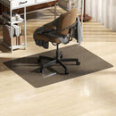 HOMCOM Home Office Hard Floor Protector Chair Mat Non Slip Frosted, Black