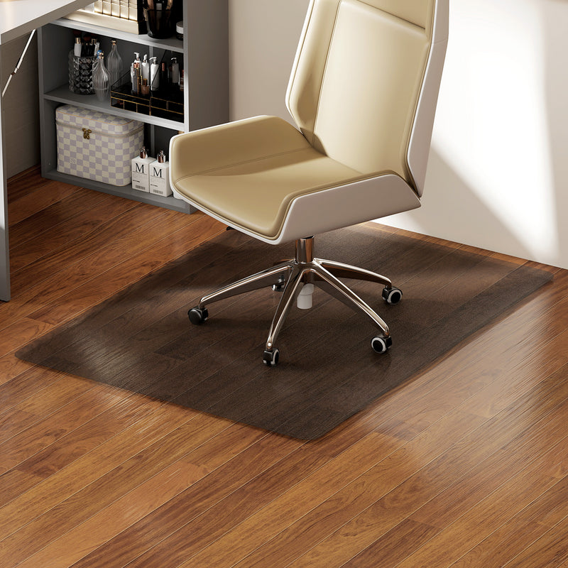 HOMCOM Home Office Hard Floor Protector Chair Mat Non Slip Frosted, Black