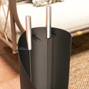 Outsunny 4 PCS Fireplace Companion Set, Metal Fireside Companion Set, Silver