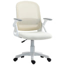 HOMCOM Ergonomic Swivel Computer Chair with Flip-up Armrests