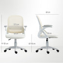 HOMCOM Ergonomic Swivel Computer Chair with Flip-up Armrests
