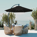 Outsunny 3(m) Garden Cantilever Parasol with Crank Aluminium Frame