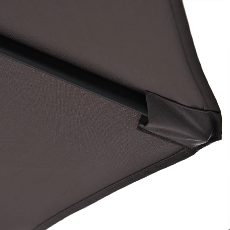 Outsunny Double Parasol 4.6m - Grey