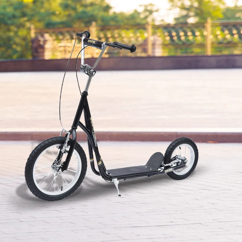 HOMCOM Stunt Scooter with 16" Wheels - Black