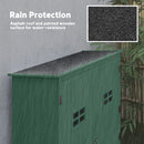 Outsunny Wooden Garden Shed Tool Storage Cabinet Double Door Shelf Green