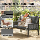 Outsunny Rattan Garden Furniture Set, Outdoor Furniture Conversation Set