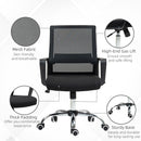 Vinsetto Mesh Office Chair Desk Chair W/ Swivel Seat Adjustable Height Black
