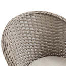 Outsunny Rattan Dining Set 4 Seater - Grey