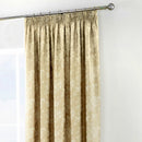 D & D Jasmine Pencil Pleat Curtains in Champagne