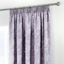 D & D Jasmine Pencil Pleat Curtains in Lavender