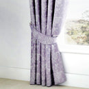 D & D Jasmine Pencil Pleat Curtains in Lavender