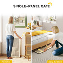 PawHut Freestanding Pet Gate for Small Dogs, 75 x 51 cm, Natural