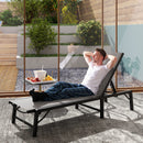 Outsunny Folding Sun Lounger, 5-Position Adjustable Sun Sunbed