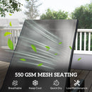 Outsunny Folding Sun Lounger, 5-Position Adjustable Sun Sunbed