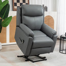 HOMCOM Power Lift Chair Electric Riser Recliner with Remote Control, Brown