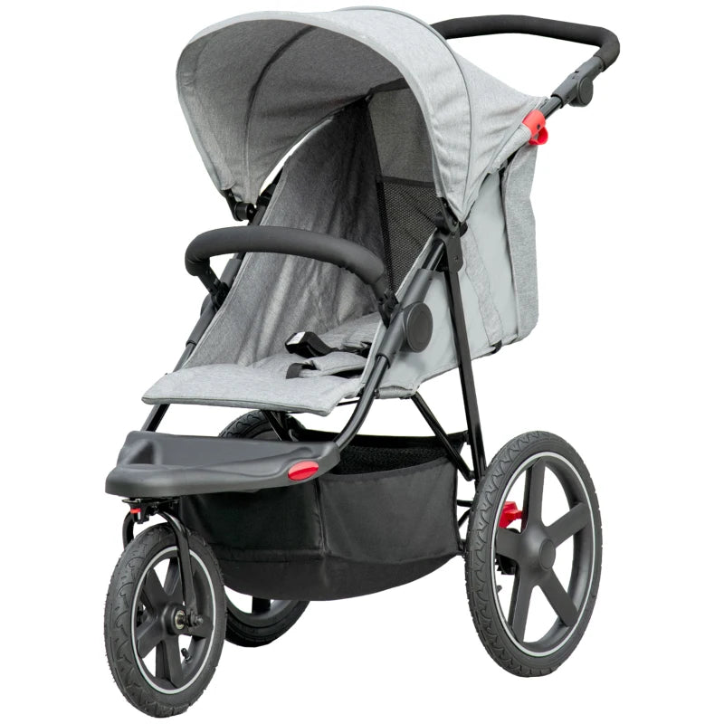 HOMCOM  Baby Stroller  - Grey