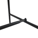 Outsunny Garden Bench, Metal Outdoor Patio Garden Loveseat, Black