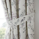 D & D Jazmine Pencil Pleat Curtains in Heather