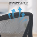 Mesh Office Chair, Desk Chair with Flip-up Armrests, Lumbar Support, Black
