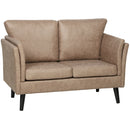 HOMCOM Small Sofa, Loveseat Sofa for Bedroom, Home Office