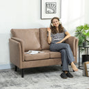 HOMCOM Small Sofa, Loveseat Sofa for Bedroom, Home Office