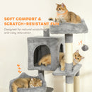 PawHut Cat Tree, 192 Cm Multi-Level Cat Tower For Indoor Kittens