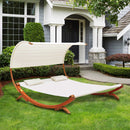Outsunny Lounger Wooden Double Hammock