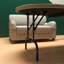 SPORTNOW 10 Player Folding Poker Table with Cup Holders, Steel Base, Brown