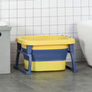HOMCOM Baby Bath Tub - Yellow & Blue