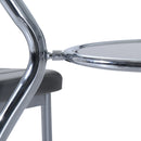 HOMCOM Round Dining Table Set For 4, Kitchen Table And Chairs With Cushion