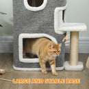 PawHut 75 Cm Cat Tree Cat Condo For Indoor Cats With Scratching Post