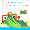 Outsunny Bouncy Castle with Paddling Pool