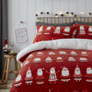 Bedlam Jolly Santa Duvet Cover Set in Red
