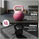 SPORTNOW Soft Kettlebell, 8kg Kettle Bell with Anti-Slip Grip for Home Gym