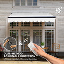 Outsunny 2.5 x 2m Electric Retractable Awning w/ Aluminium Frame