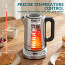 HOMCOM Electric Kettle, 1.7L Fast Boil, 3kW Water Kettle With Strix Thermost