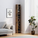 HOMCOM 204 CD Storage Tower Tall Bookcase Bookshelf With Cubes