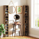 HOMCOM 204 CD Storage Tower Tall Bookcase Bookshelf With Cubes