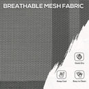 Outsunny 7 Piece Garden Dining Set with Breathable Mesh Seat, Aluminium Top