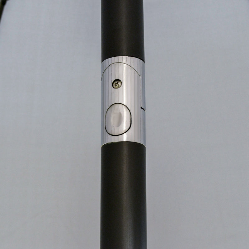Outsunny 2.5m Round Curved Adjustable Parasol Sun Umbrella Metal Pole Grey